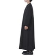 thumbnail image 5 of Otqutp Boys Arab Thobe Muslim Kaftan Kids 𝗜slamic Clothing Ethnic Trim Ramadan Prayer Clothing Long Sleeve Arabic Robe Dress, 5 of 7