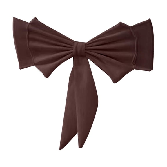 Extra-Thick Air-Cushioned Chair Bow – Stretch-Fit Chair Back Cover for Wedding, Banquet, Party or Holiday Decor – Reusable Polyester Bow Sash for 36–45cm Chairs
