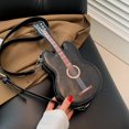 thumbnail image 6 of Jiibva Women Violin Shape Crossbody Bag PU Leather Shoulder Bag Casual Messenger Bag Fashion Handbag, 6 of 7