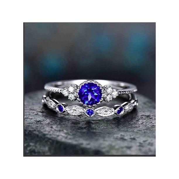 Puntoco Anillo de diamantes de acero inoxidable con incrustaciones de diamantes para drenar el metabolismo