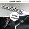 thumbnail image 5 of 2-Pack Acrylic Display Stands, U-Shaped Holder with Non-Slip Base for Lightsabers, Magic Wands, Collectibles, Clear Risers & Black Base, 5 of 5