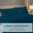 thumbnail image 2 of Kotton Culture 1000 TC Egyptian Cotton Split King Size 16" Deep Bed Sheet Set Teal Color, 2 of 5