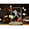 thumbnail image 3 of Softball Player 3D Engraved Crystal 3D Engraved Crystal Keepsake/Gift/Decor/Collectible/Souvenir, 3 of 6