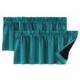 thumbnail image 1 of EIMELI Solid Color Curtain Valance Curtain Valance with Blackout Coating Chic Blackout Valance Set Stylish Light-blocking Window, 1 of 5
