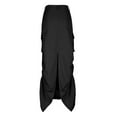 thumbnail image 5 of Besolor Cargo Long Skirts for Women Trendy High Waisted Vintage Drawstring Maxi Skirt with Flap Pockets, 5 of 7