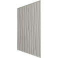 thumbnail image 4 of Ekena Millwork 19 5/8"W x 19 5/8"H Shoreline EnduraWall Decorative 3D Wall Panel, UltraCover Satin Smokey Beige (Covers 2.67 Sq. Ft.), 4 of 6