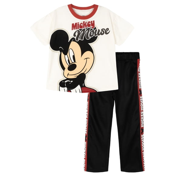 Disney Mickey Mouse T-Shirt and Pants Outfit Set Toddler to Little Kid