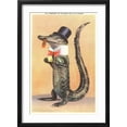 thumbnail image 2 of Art.com Alligator in Top Hat Art Print, Black Frame Wall Art, 17" x 23", 2 of 5