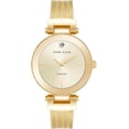 thumbnail image 1 of Anne Klein Gold-Tone Champagne Sunray Dial Diamond Accent Bangle Ladies Watch, 1 of 3