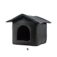 thumbnail image 2 of Becaristey Pet Bed Non-deforming And Fine Stitching No Loose Threads Colorfast And Soft Texture Comfortable black S锛?5*33*30cm 1Set, 2 of 6