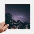 thumbnail image 1 of Trees Stars Milky Way Night Sky Sticker Tags Wall Picture Laptop Decal Self adhesive, 1 of 1