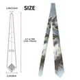 thumbnail image 3 of Xecao Majestic Snowy Wolf Print Tie For Men Necktie Woven Jacquard Neck Ties,Classic Men's Tie, 3 of 7