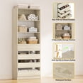 thumbnail image 5 of Homieasy 4-Pack Space-Saving Modular Closet Organizer System with 16 Drawers & Adjustable Shelves - Customizable Wood Storage Cabinet for Bedroom/Entryway, Tall Armoire Wardrobe Units,White Oak, 5 of 5