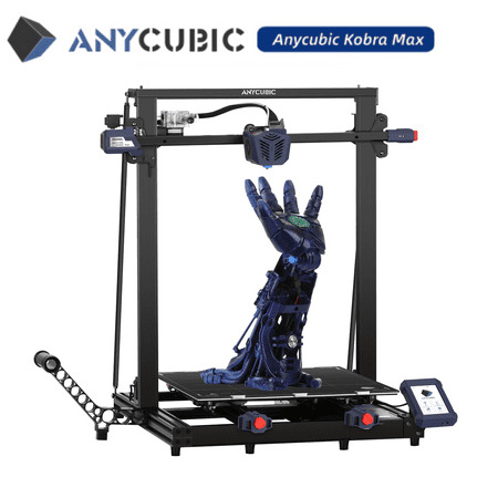 Anycubic Kobra Max 3D Printer, Smart Auto Leveling with Self-Developed ANYCUBIC LeviQ Leveling and Filament Run-Out Detection, Large Build Size 17.7" x 15.7" x 15.7"