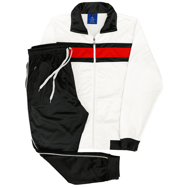 Ensemble de Survêtement pour Homme à Couleurs Contrastées, 2 Pcs