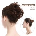 thumbnail image 4 of BARSDAR Extension de Chignon 100 % Cheveux Humains - 2 Pcs Chignon en Cheveux Humains Réels Pièces de Cheveux Chignon Bruns Extensions pour Femmes - Chouchous Chignon en Cheveux Humains Réels Chignons Quotidiens - Br, 4 of 7