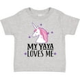 thumbnail image 3 of Inktastic My Yaya Loves Me Unicorn Girls Toddler T-Shirt, 3 of 5