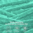 thumbnail image 3 of Premium 100% Micro-Polyester Fleece Blanket, Ultra-Plush , Soft, Breathable, All-Season, Perfect for Bed or Couch, Blanket Set , Twin, Turquoise by Blue Nile Mills, 3 of 7