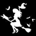 thumbnail image 2 of SPRING PARK Witch On Flying Broom Car Auto Sticker Bumper Window Laptop Halloween DIY Decal, 2 of 6