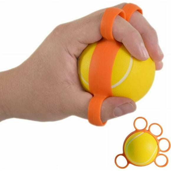 Finger Stretcher Finger Strength Training Hand Muscle Trainer Grip Hand Muscles Grip Strength Trainer Bal Therapy Hand 10cm Train Forearm Hand Muscles Relax Yellow