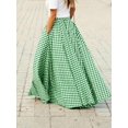 thumbnail image 3 of Elegant Women's Skirt,High-Waisted, Wide-Sweep, Flowy A-Line Skirt, 3 of 7