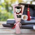 thumbnail image 3 of TOPRenddon Graduation Teddy Bear Bouquet – Cute Plush Bear with Cap & Gown, Everlasting Foam Flowers, Perfect Graduation Gift for Her, Him, Friends, Decor (14", Child-Safe & Durable), 3 of 5