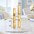 Universal Design Setting Multipoint Door Handle Set, Brass Without Lock Body, Universal Design ...