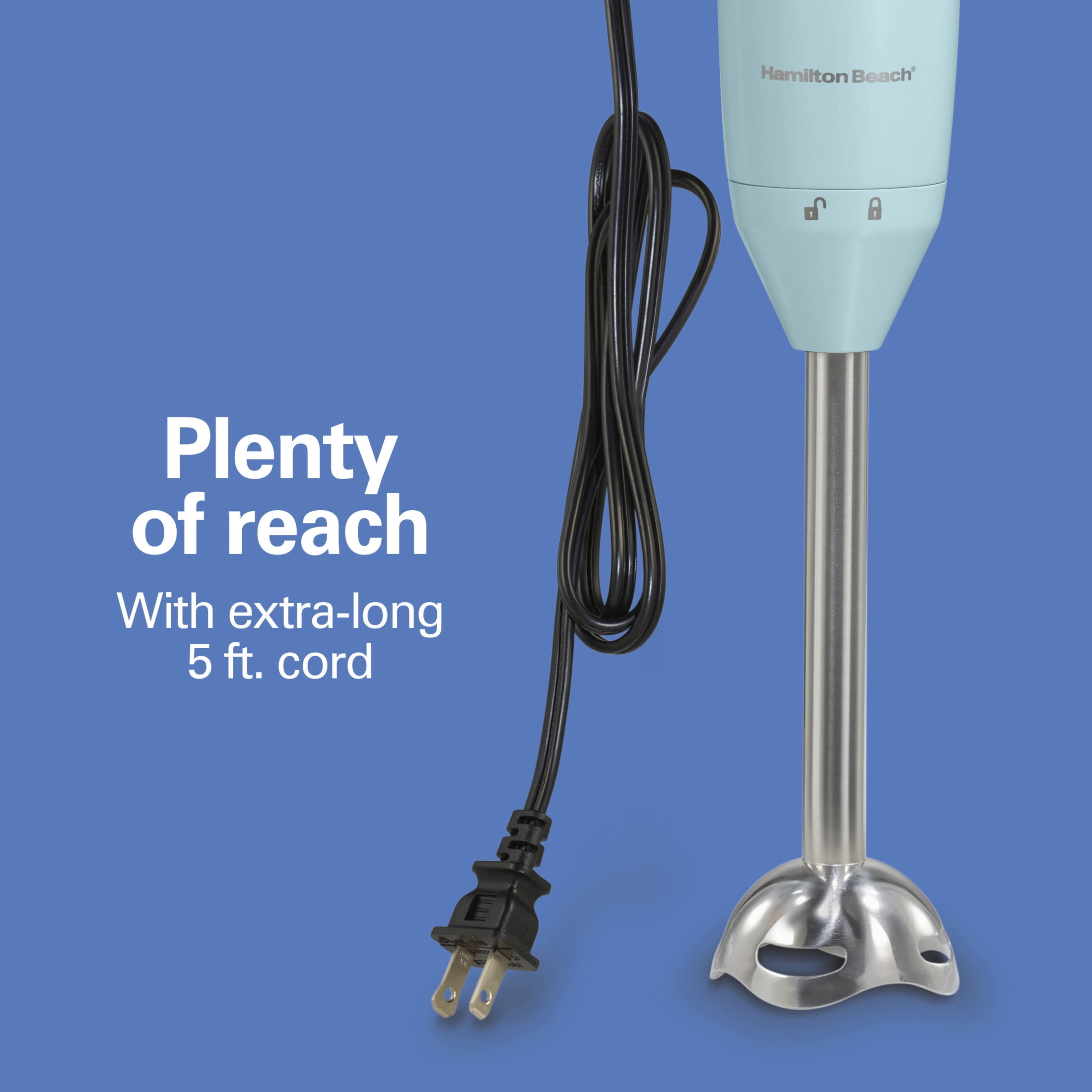 Hamilton Beach Immersion Blender, 260 W 2-Speed Hand Blender for