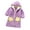 Purple, variant on Toddler Girls Boys Hooded Robes Soft Flannel Bathrobes for Kids Fleece Bath Pajamas Sleepwear for Fall Winter 3-14+ Years Old