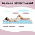 thumbnail image 3 of Advwin Foldable Foam Topper for Lash & Massage Beds, Adjustable Straps, Anti-Slip Bottom, Ergonomic Curved Massage Table Mattress Topper, Spa Bed Cushion for Beauty Salon & Spa, Beige, 3 of 11