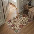 thumbnail image 6 of GENIMO 2'x7' Runner Rug, Machine Washable Non Slip Low Pile Hallway Runner Rug for Kitchen Laundry Room, Modern Floral, Antique Beige, 6 of 7
