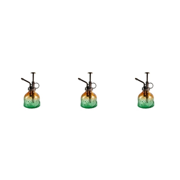 Toystoory Regadera de vidrio en relieve, presión de aire, botella de agua para jardinería, estilo Retro, rociador de maceta, jardín, marrón, Type1 NO1