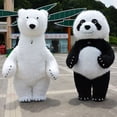 thumbnail image 4 of Nuevo disfraz inflable de panda gigante, divertido disfraz de mascota de oso polar callejero, disfraz de Halloween para adultos, disfraz inflable de piel sintética, 4 of 5
