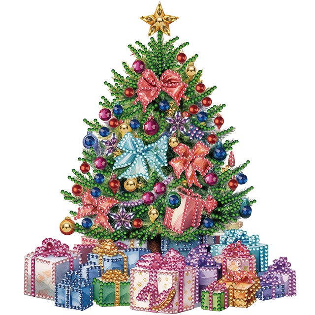 5D DIY Con Forma Especial Parcial Navidad Colorido 30x30cm