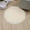 White, variant on Xechzx Round Fluffy Rug Floor Mat Plush Pet Mat Thin Style Pad for Cat Washable Soft Replacement Cushion Mat Lightweight Decor Fluffy Mini Rug Rug for Home (1Pc 15.8")