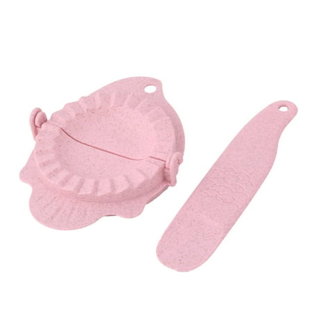 - Kitchenware Plastic Dumpling Making Mould Tool Wonton Pastry Mold Pink 2 in 1