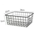 thumbnail image 2 of 4X Cesta con Cable de Hierro , Cestas de Almacenamiento Cesta de Metal Sin Baño Intercalado Organizador de Cocina Negro, 2 of 5