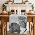 thumbnail image 2 of Table Runners 90 Inches Long Dress Scarves, Vintage Floral Farmhouse Coffee/Dining/Kitchen Table Decor Table Runner for Living Room, Spring Botanical Flowers Leaves Botanical Gray 13x90 Inch, 2 of 9