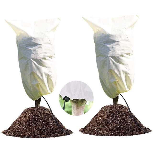 Paquete de 2 cubiertas de hibernación para plantas, cubierta de hibernación para plantas, protección de plantas, cubierta de hibernación de 80 x 60 cm, cubierta de protección de plantas cubierta de hibernación reutilizable ShuxiuWang 8390612992070