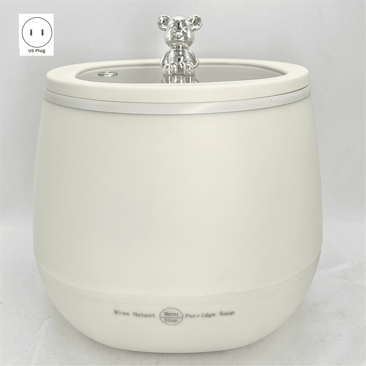 Multifunctional Small Rice Cooker Dormitory Single Steaming and Soup Making Smart Mini Rice Cooker US Plug