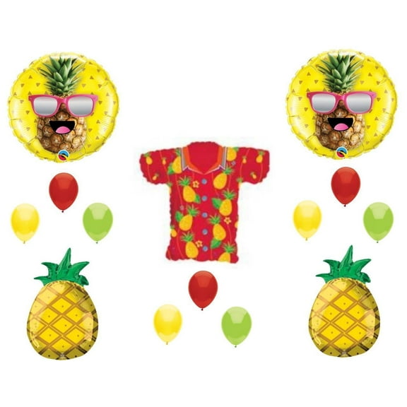 Pineapple Shirt Luau Birthday Party Balloons Decoration Supplies Pineapple