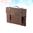 thumbnail image 3 of 1pc 12 Inch Laptop Handbag Simple Felt Laptop Protective Portable Laptop Bag Briefcase (light Brown), 3 of 3