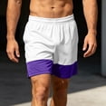 thumbnail image 5 of QSAWXQZ Men's Athletic Shorts Elastic Waist Drawstring Loose Cotton Summer Bottoms with Pockets S, 5 of 7
