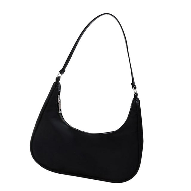 beautymall2017 Dumpling Bun Lady big Capacity Wallet Shopping Bag Nylon Shoulder Black