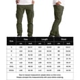thumbnail image 2 of Pantalón Cargo Casual Pantalón casual de carga para hombre, ajuste holgado, pantalón holgado simple, traje diario de cintura media con botones Kuymtek Verde Militar Xl para Hombre, 2 of 6