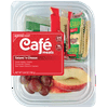 Crunch Pak Snack with Sliced Apples, Grapes, Salami, Cheese, and Crackers