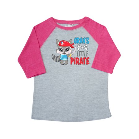 

Inktastic Gran s Little Pirate Cute Raccoon with Sword Gift Toddler Boy or Toddler Girl T-Shirt