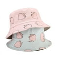 thumbnail image 3 of CoCopeanut Topi Ember Gambar Buah Stroberi Musim Panas untuk Anak Perempuan Topi Pelindung Matahari Hip Hop Topi Nelayan Pria Wanita Topi Anak Laki-laki Panama Gorros, 3 of 6
