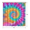 thumbnail image 5 of Colorful Tie Dye Mandala Pattern Shower Curtain 72"x72" ,Bathroom Decorative Shower Curtains Set with 12 Hooks,Modern Waterproof Washable Shower Curtain, 5 of 6