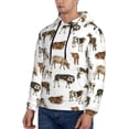 thumbnail image 3 of Salouo Cow Pattern Men's Fall Hoodie Sweatshirt,Sport Hoodie with Pockets for Men Pullover Casual Hooded Sweatshirt-3X-Large, 3 of 7